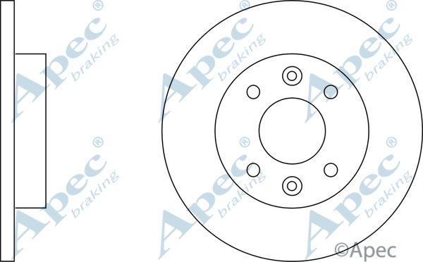 APEC BRAKING Jarrulevy DSK179